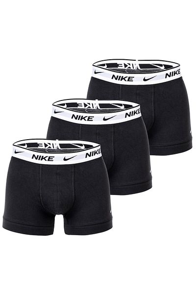 Nike Set de boxeri cu tehnologie Dri-FIT și bandă cu logo în talie - 3 perechi, Alb, Negru, M