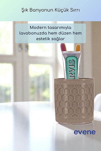 Evene Θήκη οδοντόβουρτσας Βάση οδοντόβουρτσας Βάση οδοντόβουρτσας Dark Mink Color Model 81