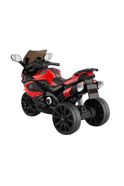 divendi-ro Electric Bike, 6V with Sound, 3-8 years, MP3, 25 kg, red and black