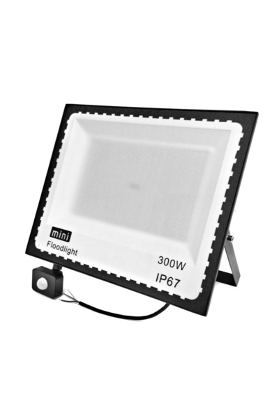 Welora Proiector LED halogen 300 W cu senzor de mișcare - Negru