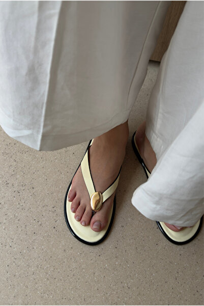 Mupa Shoes Women's Slippers Light Yellow