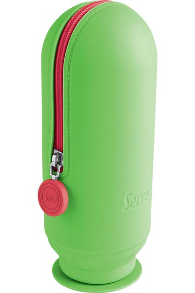 Serve Necessaire rotund Hoop, silicon, verde
