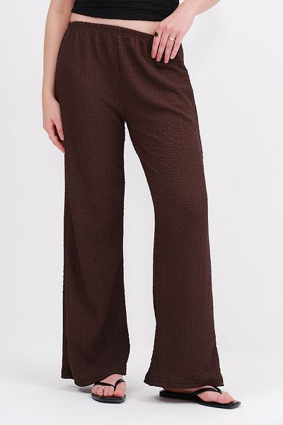 Addax Pantaloni texturați cu talie elastică PN0546-L6