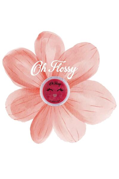 OH FLOSSY أحمر شفاه طبيعي ملون للأطفال / زهرة