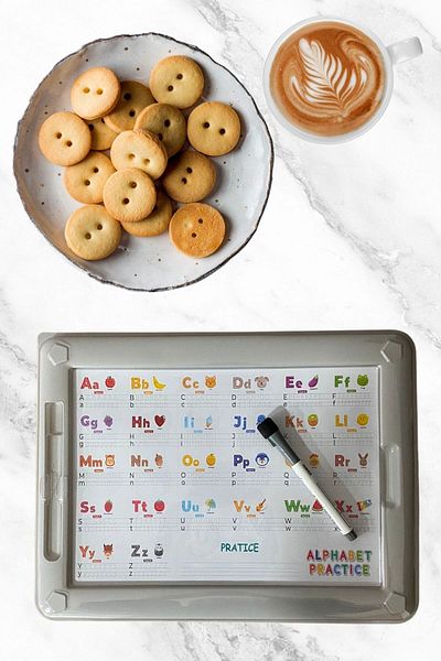 Buffer Educational Magic Activity Board with 32 Different Activities Pen and Eraser as Gift