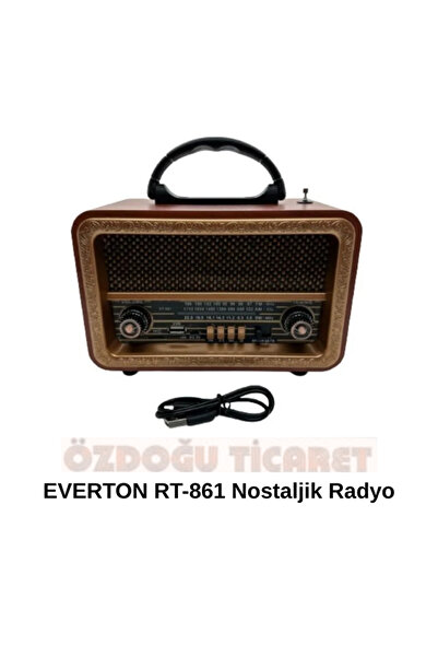 ÖZDOĞU TİCARET Everton RT-861 Bluetooth USB/SD/Aux/FM Nostalji Radyo