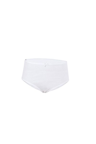 Anıt Women's 12 Pieces Ribbed Cotton High Waist Bato Panties 100% Cotton (ribana)