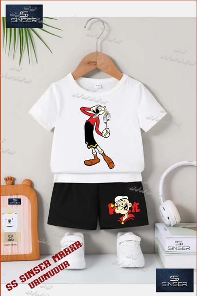 SS SİNSER تي شيرت للأطفال للجنسين "SAFINAZ CICEK SMELLY" مطبوع خاص برقبة دائر...