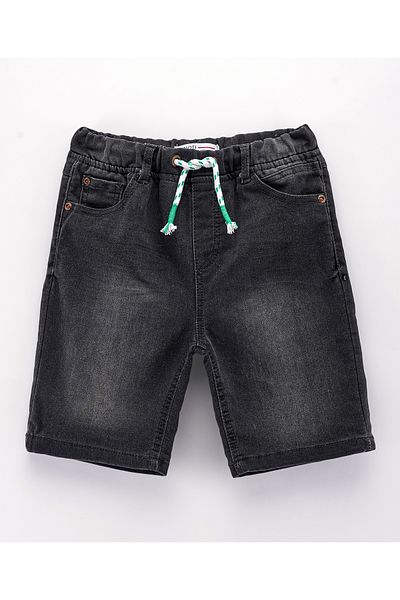 Minoti Basic Knitted Denim Short - Grey