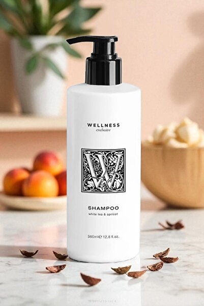 Wellness Exclusive White Tea & Apricot Shampoo 380 ml – Beyaz Çay ve Kayısı Özlü Bakım Şampuanı