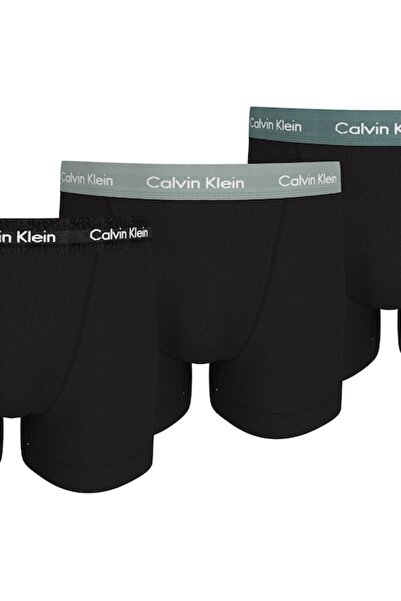 Calvin Klein Logo boxer set - 3 pairs, Black/Light Green, M
