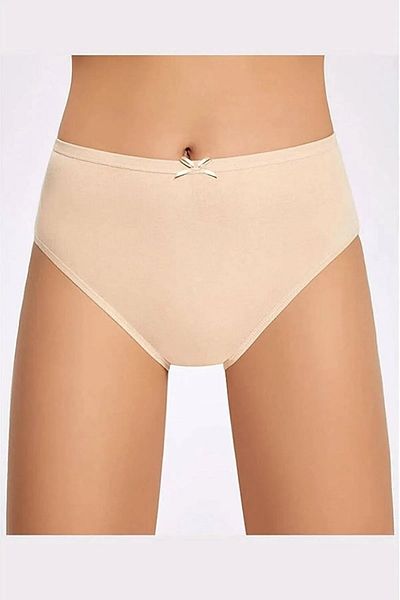 Anıt Women's 12 Pieces Ribbed Cotton High Waist Bato Panties 100% Cotton (ribana)