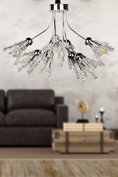 Begüsa Palmina 8.Li Avize Krom Kaplama