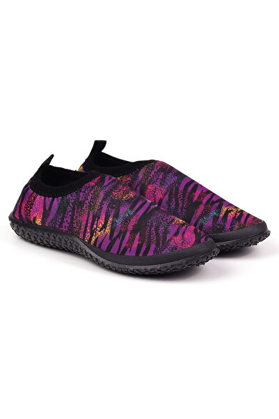 KAJILA Women's Purple Fitness, Sports, Beach, Pool, Sea Shoes - Ergonomic Design with Non-Slip Soles