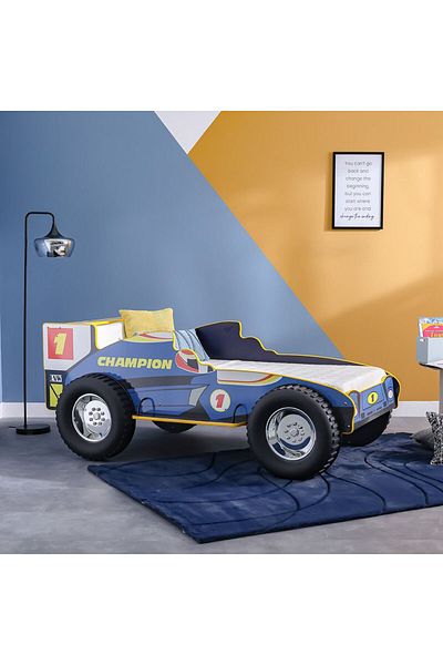 Danube Home Ranger Sports 90x190 Car Bed - Blue L213xW128xH80cm