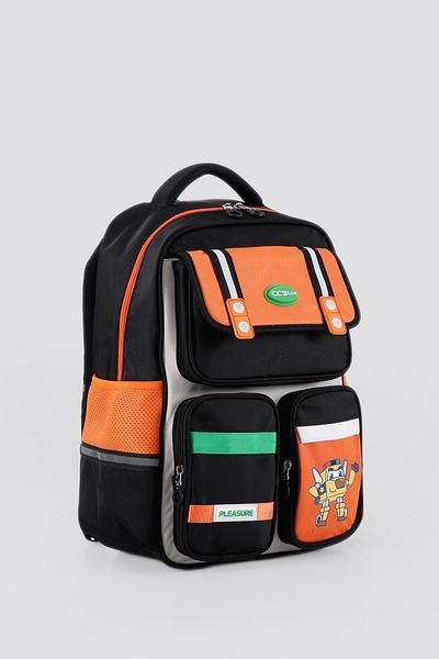 ÇÇS Waterproof Fabric Children's Multi-Eye Orthopedic Backpack School Bag 51919