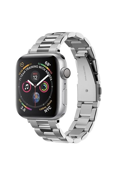 Spigen Curea pentru Apple Watch 1/2/3/4/5/6/7/8/9/SE/SE 2 38/40/41mm, Modern Fit, X1278, Silver
