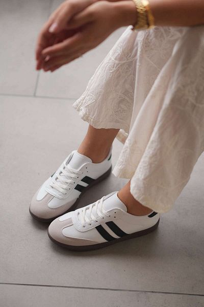 SOLAZER Tenis casual alb de damă