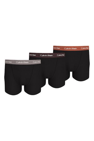 Calvin Klein , Boxer Set with Logo - 3 Pairs, Black, Gray, Burnt Red, Size L