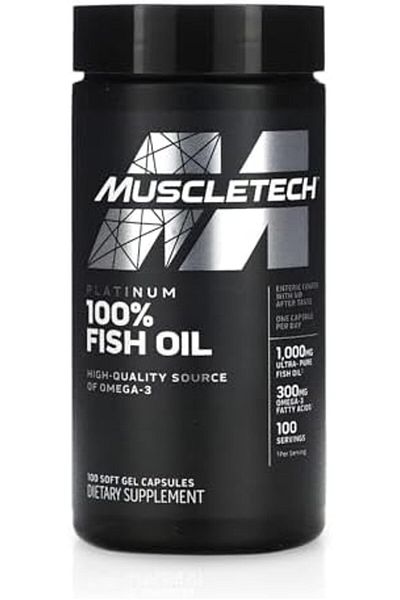 MUSCLETECH Platinum 100% Fish Oil, 100 Caps