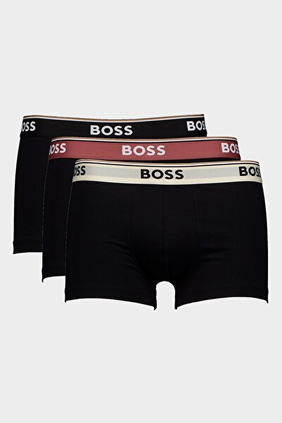 BOSS , Set of boxers with logo waistband - 3 pairs, Black, 2XL