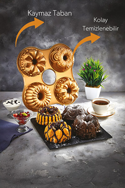 RSS Lav Casting 4-Piece Special Design Cake Mold 33cm