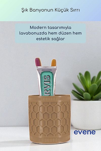 Evene Θήκη οδοντόβουρτσας Βάση οδοντόβουρτσας Βάση οδοντόβουρτσας Milk Coffee Color Model 81