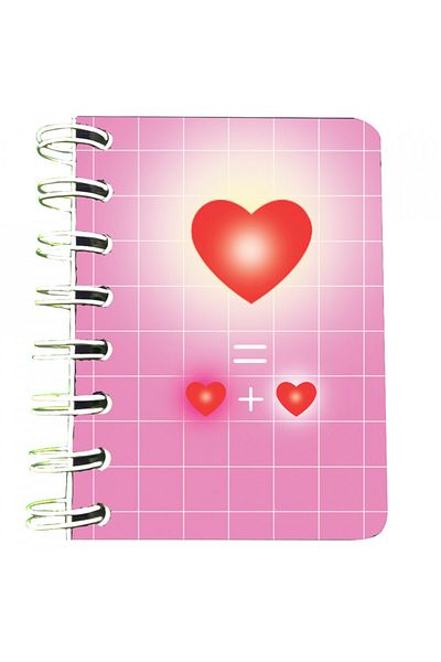Editura Soapta stelelor Carnet cu spira Matematica roz, 7 x 10 cm, 75 foi veline