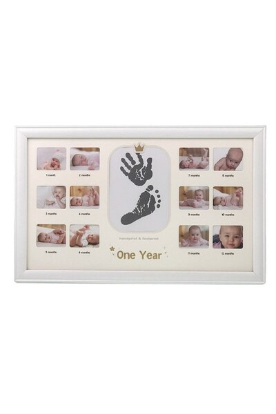 OEM Photo Frame Collage, My First Year, Plastic, 49x26cm, White