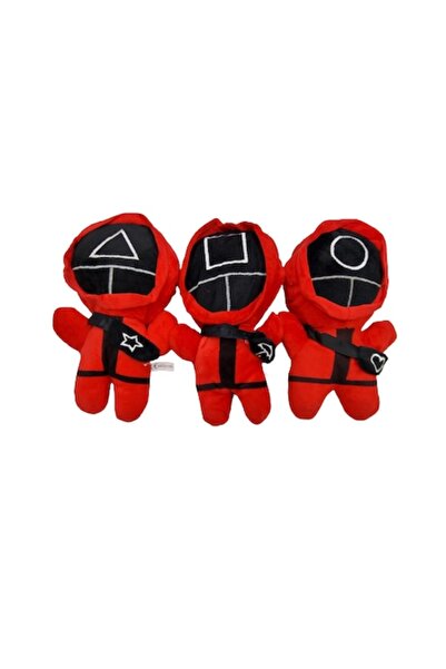 OEM Set 3 plush toys, figurines from Squid Game, Circle Square Triangle, 15cm