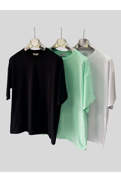 Afri Women'S/Men's Unisex Oversize 3-Piece T-Shirt