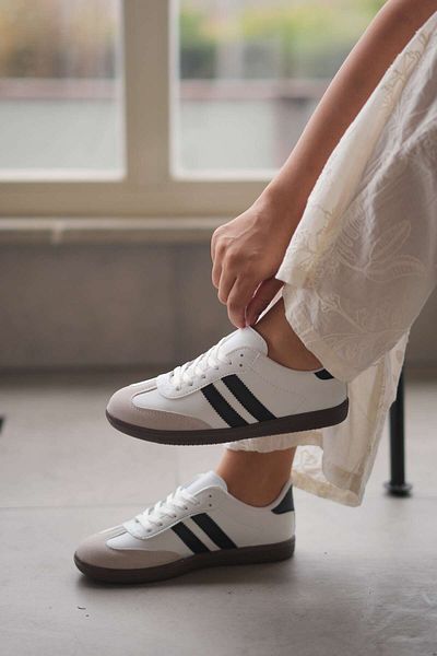 SOLAZER Tenis casual alb de damă