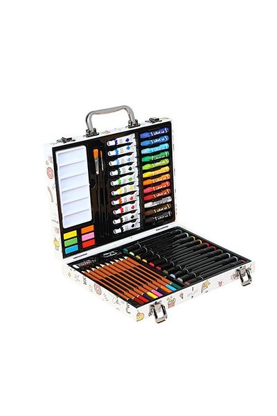 Flippy Set de desen și pictură cu 53 de piese, tip servietă, model unicorn