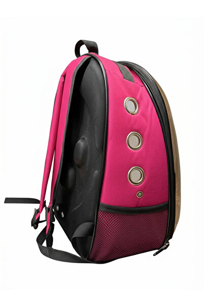 AlaPet Suluklu ve Yemlikli Büyük Boy Papağan Taşıma Çantası (Jakoya Uygundur) Dev Boy Tünekli Kuş Çantası