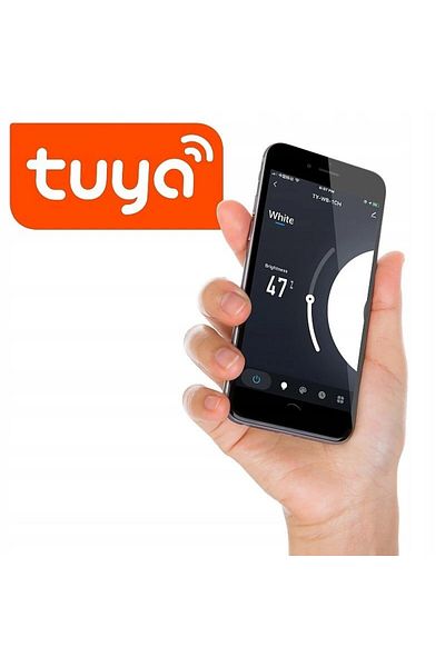 MasterLED Comutator tactil inteligent simplu, WiFi, Android și iOS, indicator LED, alb