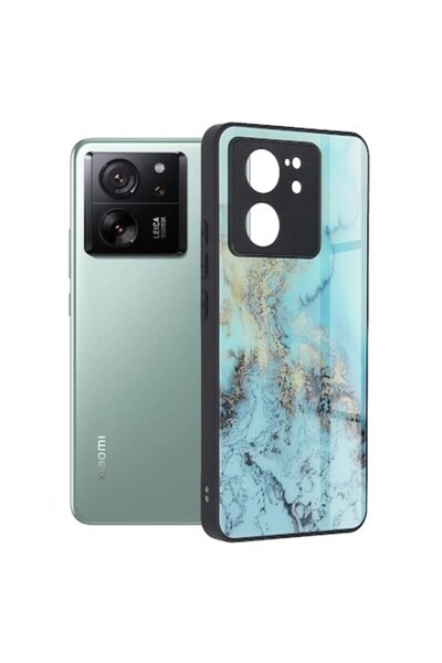 SOFAL Husă pentru Xiaomi 13T/13T Pro, seria Glaze, R40, albastru ocean