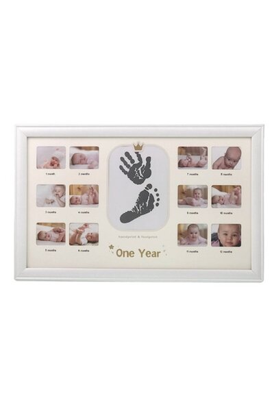 OEM Photo Frame Collage, My First Year, Plastic, 49x26cm, White