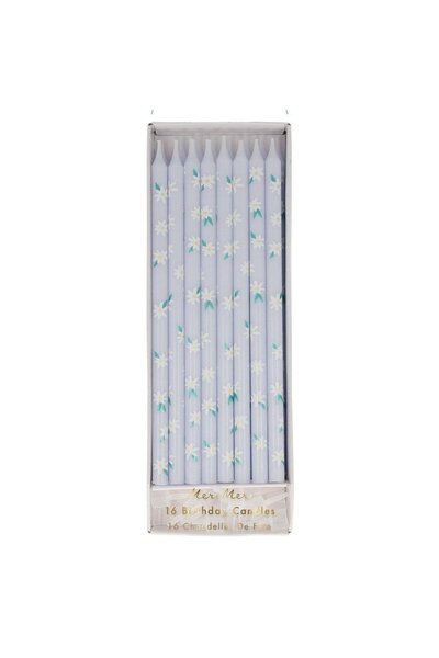 Meri Meri - Tapered Daisy Candles - Daisy Patterned Candles