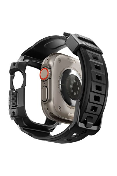 Spigen Case for Apple Watch Ultra/Ultra 2 + Strap, Rugged Armor Pro, X897, Black