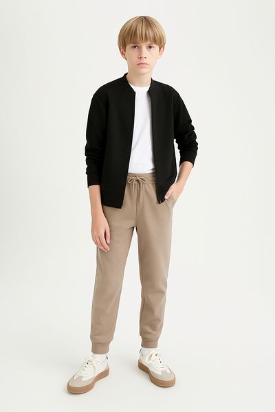 AHENGİM Pantaloni de sport de bază Jogger Leg School pentru băieți AK-2350