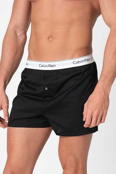 Calvin Klein , Slim Fit Boxer Set - 2 Pairs, White, Black, XL