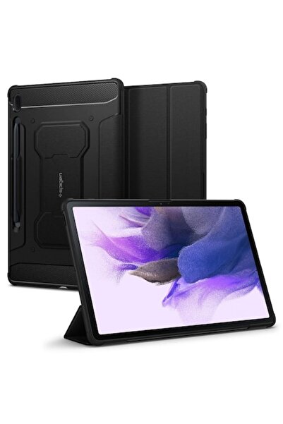 Bibilel Protective case for Samsung Galaxy Tab S7 FE 12.4 (T730/T736), TPU Rugged Armor Pro T569, Black