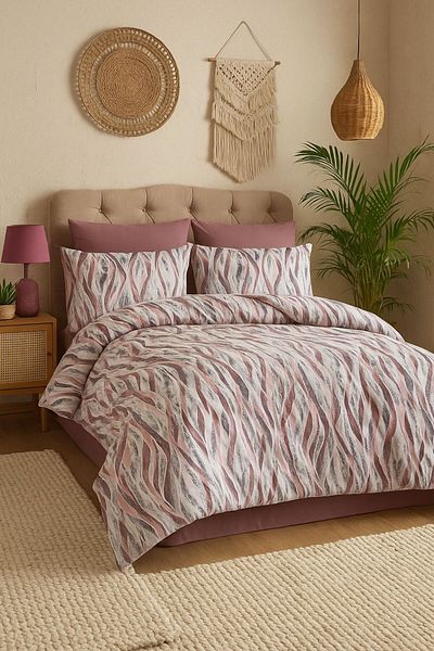Güvenal Set cuvertură de pilota dublă Loren cu cearșaf elastic |   Pernă |   Lista de mireasă |   Husă de pilota |   Set de dormit