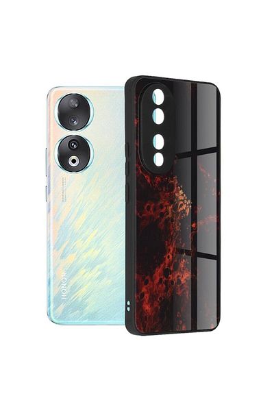 Bizzare Phone Case Compatible with Honor 90, Premium Quality, Crazy Red Nebula