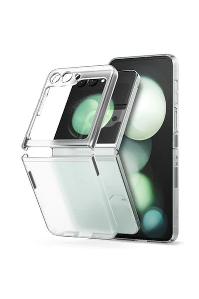 OEM Husă de protecție pentru Samsung Galaxy Z Flip5, potrivire precisă, plastic dur, transparentă mată