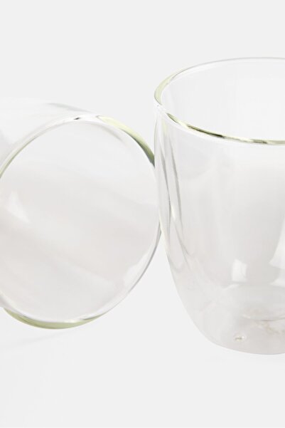 Vialli Design 2Pcs Double Wall Glasses 320ml, Transparent