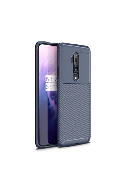 OEM Blue protective case for OnePlus 7T Pro with carbon inserts