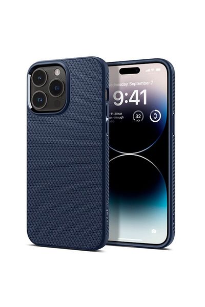OEM Husă de înaltă protecție pentru iPhone 14 Pro Max, ergonomică, B2316, plastic termorezistent, albastru marin