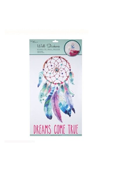 Evolium Sticker de perete cu model Dreamcatcher, marime 50 x 32 cm, Multicolor