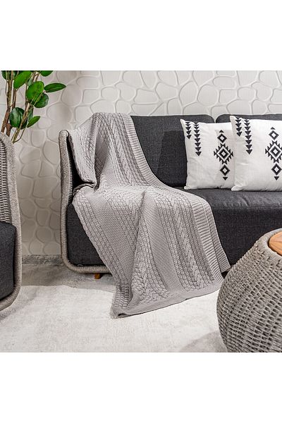 Generic 100% Cotton Knitted Throw